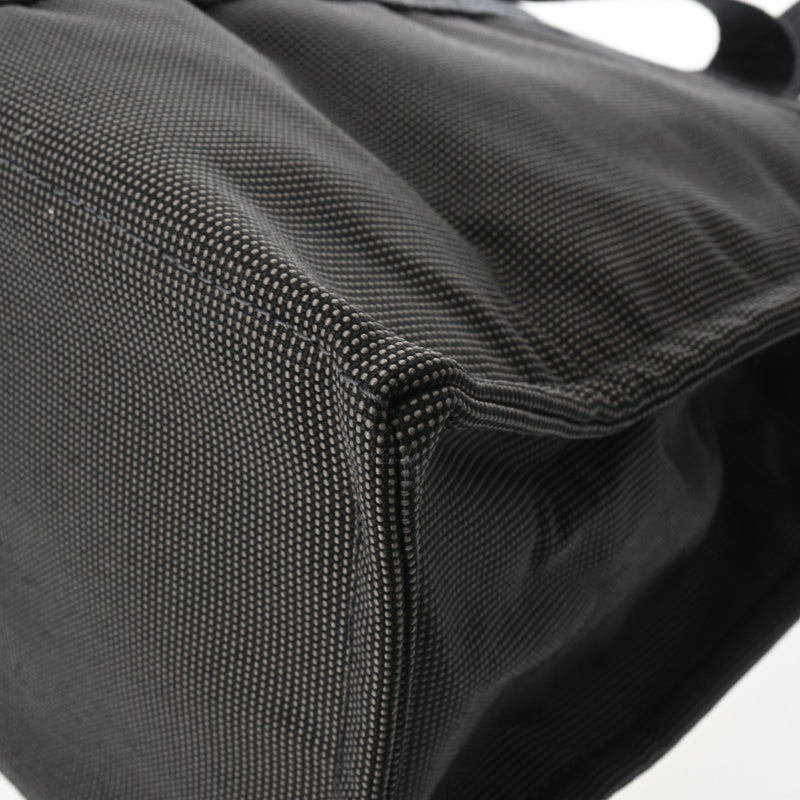 HERMES エルメス エールライン GM グレー ユニセックス キャンバス トートバッグ Aランク 中古 銀蔵