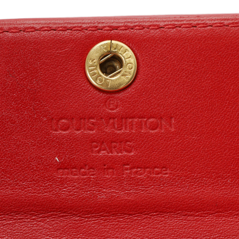 LOUIS VUITTON ルイヴィトン ヴェルニ ラドロー 小銭入れ ルージュ M91090 レディース モノグラムヴェルニ コインケース Bランク 中古 銀蔵