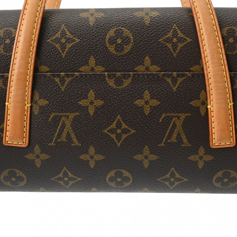 LOUIS VUITTON ルイヴィトン モノグラム ソナチネ  ブラウン M51902 レディース モノグラムキャンバス ハンドバッグ Bランク 中古 銀蔵