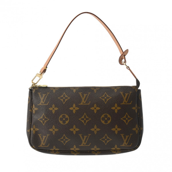 LOUIS VUITTON ルイヴィトン モノグラム ポシェット アクセソワール ブラウン M51980 レディース モノグラムキャンバス アクセサリーポーチ Aランク 中古 銀蔵