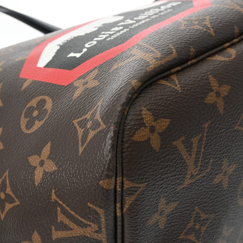 LOUIS VUITTON ルイヴィトン モノグラム ネヴァーフル MM マイLVワールドツアー ブラウン M42844 レディース モノグラムキャンバス トートバッグ Aランク 中古 銀蔵