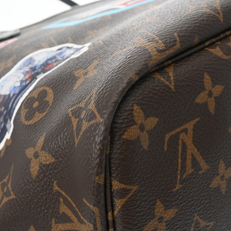 LOUIS VUITTON ルイヴィトン モノグラム ネヴァーフル MM マイLVワールドツアー ブラウン M42844 レディース モノグラムキャンバス トートバッグ Aランク 中古 銀蔵