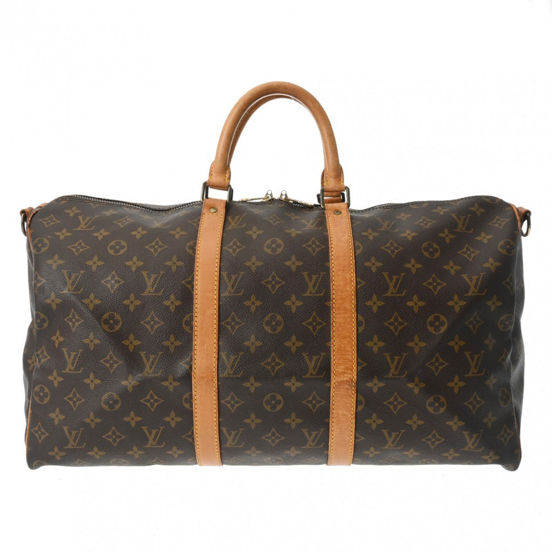 LOUIS VUITTON ルイヴィトン モノグラム キーポル バンドリエール 50 ブラウン M41416 ユニセックス モノグラムキャンバス ボストンバッグ Cランク 中古 銀蔵