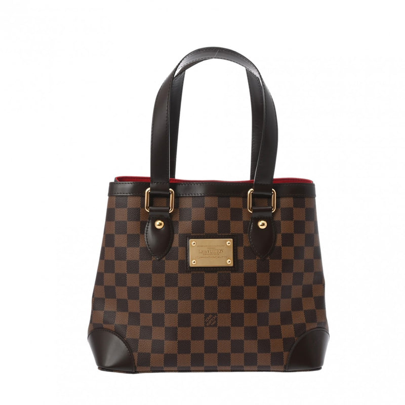 LOUIS VUITTON ルイヴィトン ダミエ ハムステッド PM ブラウン N51205 レディース ダミエキャンバス ハンドバッグ Aランク 中古 銀蔵