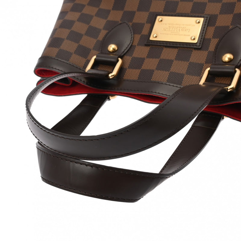 LOUIS VUITTON ルイヴィトン ダミエ ハムステッド PM ブラウン N51205 レディース ダミエキャンバス ハンドバッグ Aランク 中古 銀蔵