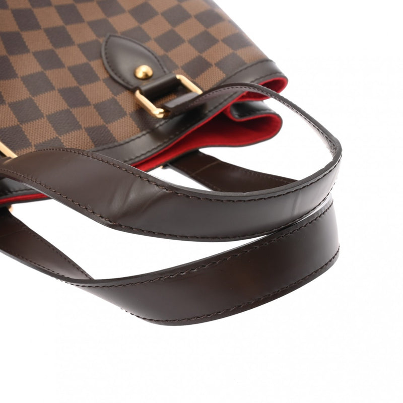 LOUIS VUITTON ルイヴィトン ダミエ ハムステッド PM ブラウン N51205 レディース ダミエキャンバス ハンドバッグ Aランク 中古 銀蔵