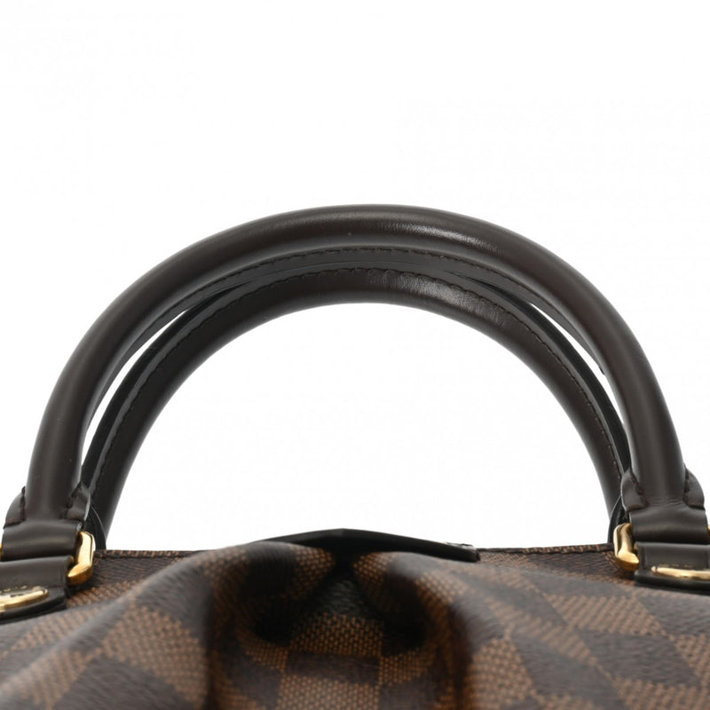 LOUIS VUITTON ルイヴィトン ダミエ シエナ MM ブラウン N41546 レディース ダミエキャンバス ハンドバッグ Aランク 中古 銀蔵