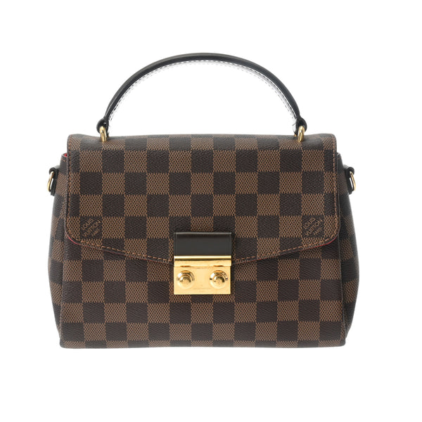 LOUIS VUITTON ルイヴィトン ダミエ クロワゼット 2WAY ブラウン N53000 レディース ダミエキャンバス ハンドバッグ ABランク 中古 銀蔵