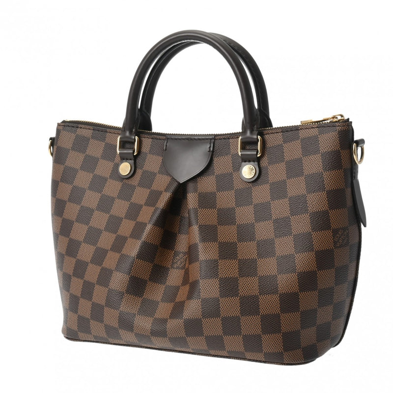 LOUIS VUITTON ルイヴィトン ダミエ シエナ PM 2WAY ブラウン N41545 レディース ダミエキャンバス ハンドバッグ Aランク 中古 銀蔵