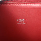 HERMES エルメス ボリード 35 ルージュビフ □G刻印(2003年頃) ユニセックス フィヨルド ハンドバッグ ABランク 中古 銀蔵