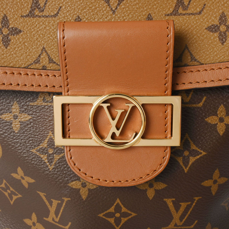 LOUIS VUITTON ルイヴィトン モノグラムリバース ドーフィーヌ バックパック ブラウン M45142 レディース モノグラムキャンバス リュック・デイパック Aランク 中古 銀蔵