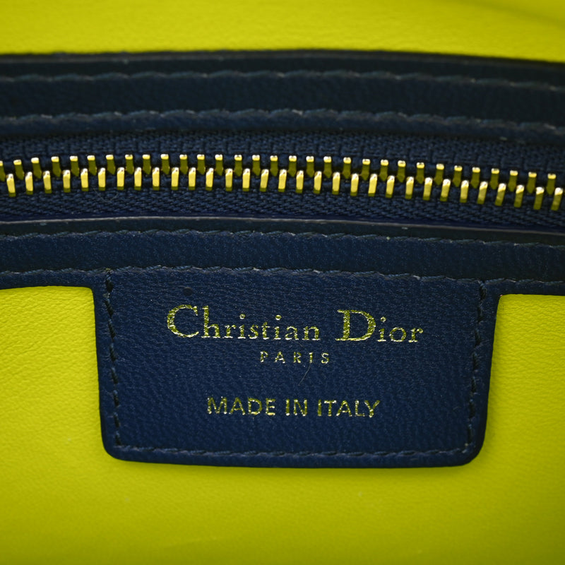 CHRISTIAN DIOR クリスチャンディオール レディディオール トリコロール ピンク レディース レザー ハンドバッグ ABランク 中古 銀蔵