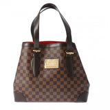 LOUIS VUITTON ルイヴィトン ダミエ ハムステッド MM トート ブラウン N51204 レディース ダミエキャンバス ハンドバッグ Aランク 中古 銀蔵