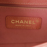 CHANEL シャネル ボーイシャネル チェーンショルダー 20cm ピンク A67085 レディース キャビアスキン ショルダーバッグ ABランク 中古 銀蔵