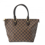 LOUIS VUITTON ルイヴィトン ダミエ サレヤ PM ブラウン N51183 レディース ダミエキャンバス ハンドバッグ Aランク 中古 銀蔵