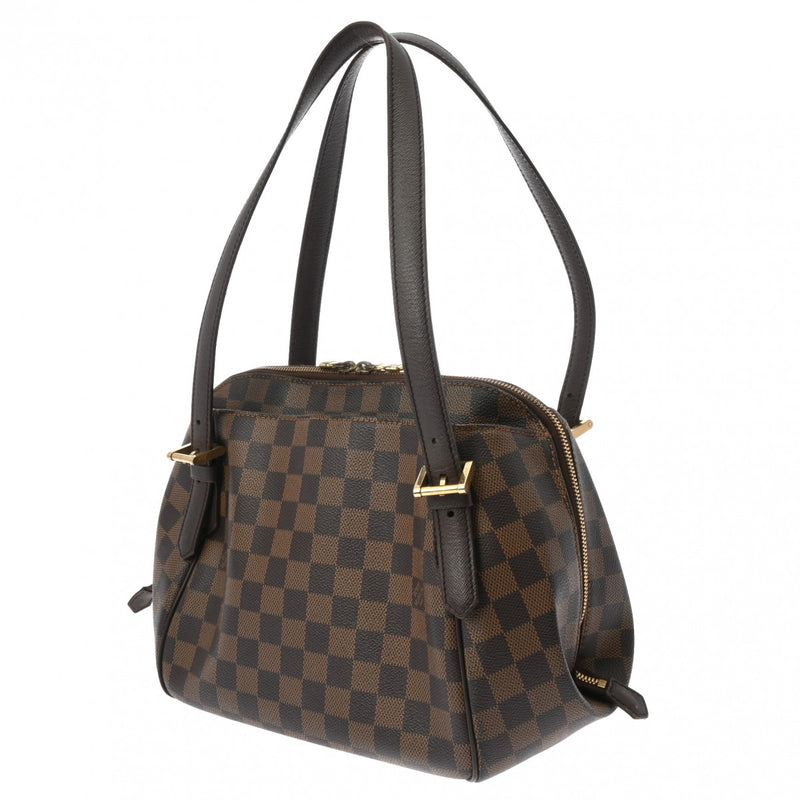 LOUIS VUITTON ルイヴィトン ダミエ べレム MM ブラウン N51174 レディース ダミエキャンバス ハンドバッグ Bランク 中古 銀蔵