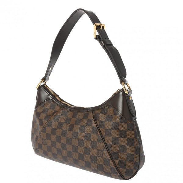 LOUIS VUITTON ルイヴィトン ダミエ テムズ PM ブラウン N48180 レディース ダミエキャンバス セミショルダーバッグ Bランク 中古 銀蔵