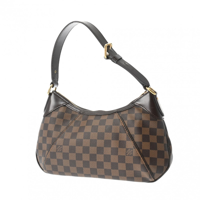 LOUIS VUITTON ルイヴィトン ダミエ テムズ PM ブラウン N48180 レディース ダミエキャンバス セミショルダーバッグ Aランク 中古 銀蔵