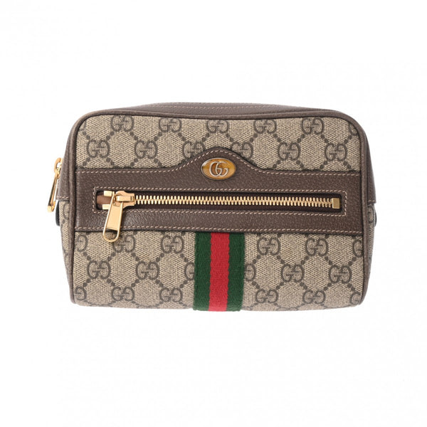 GUCCI グッチ ウエストポーチ オフディア ベージュ 517076 レディース PVC ボディバッグ ABランク 中古 銀蔵