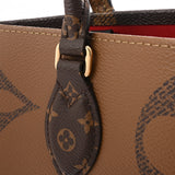 LOUIS VUITTON ルイヴィトン モノグラムジャイアント オンザゴー GM 2WAYトート ブラウン M45320 ユニセックス モノグラムキャンバス ハンドバッグ Aランク 中古 銀蔵