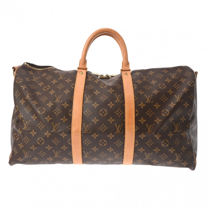 LOUIS VUITTON ルイヴィトン モノグラム キーポル バンドリエール 50 ブラウン M41416 ユニセックス モノグラムキャンバス ボストンバッグ Bランク 中古 銀蔵