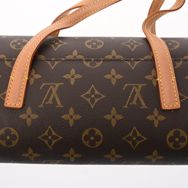 LOUIS VUITTON ルイヴィトン モノグラム ソナチネ  ブラウン M51902 レディース モノグラムキャンバス ハンドバッグ Bランク 中古 銀蔵