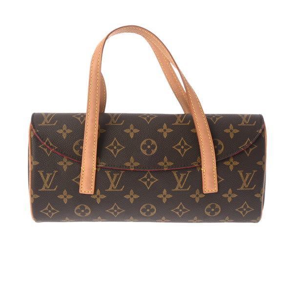 LOUIS VUITTON ルイヴィトン モノグラム ソナチネ  ブラウン M51902 レディース モノグラムキャンバス ハンドバッグ Bランク 中古 銀蔵