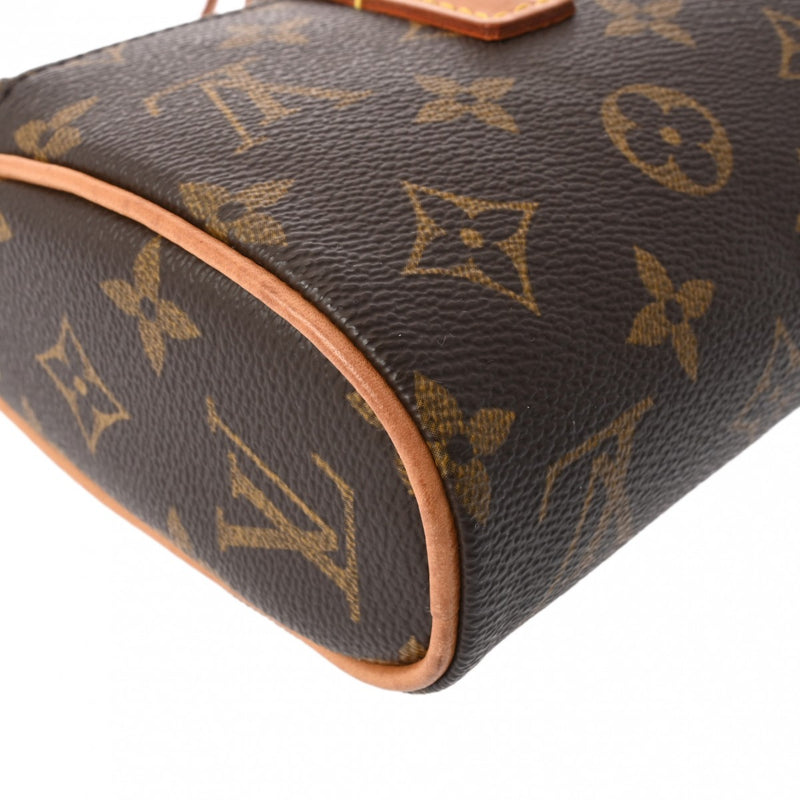 LOUIS VUITTON ルイヴィトン モノグラム ソナチネ  ブラウン M51902 レディース モノグラムキャンバス ハンドバッグ Bランク 中古 銀蔵