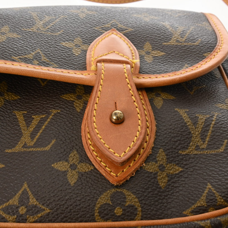 LOUIS VUITTON ルイヴィトン モノグラム ジベシエール MM ブラウン M42247 レディース モノグラムキャンバス ショルダーバッグ Bランク 中古 銀蔵