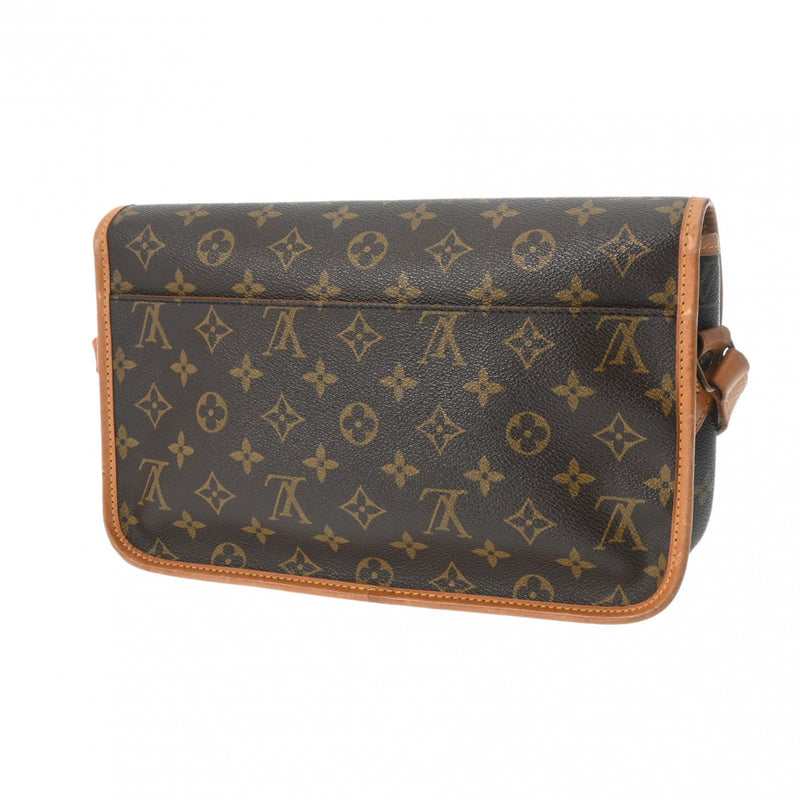 LOUIS VUITTON ルイヴィトン モノグラム ジベシエール MM ブラウン M42247 レディース モノグラムキャンバス ショルダーバッグ Bランク 中古 銀蔵