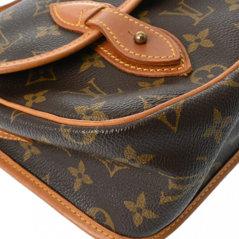 LOUIS VUITTON ルイヴィトン モノグラム ジベシエール MM ブラウン M42247 レディース モノグラムキャンバス ショルダーバッグ Bランク 中古 銀蔵