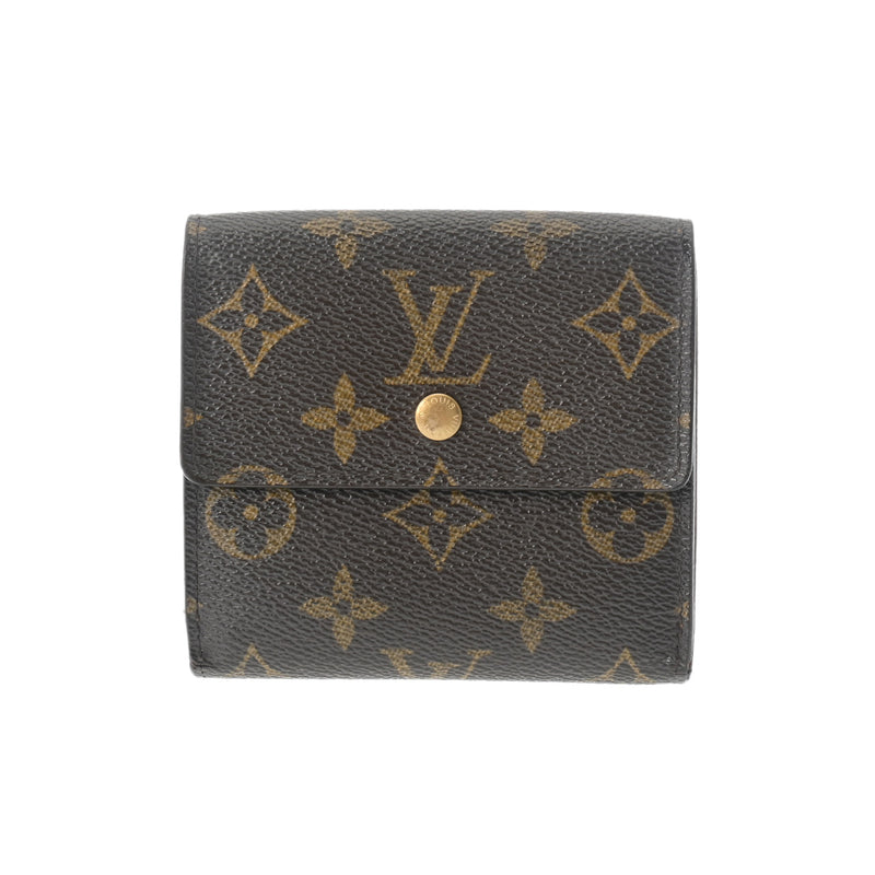 LOUIS VUITTON ルイヴィトン モノグラム ポルトモネビエ カルトクレディ ブラウン M61652 レディース モノグラムキャンバス 三つ折り財布 Bランク 中古 銀蔵