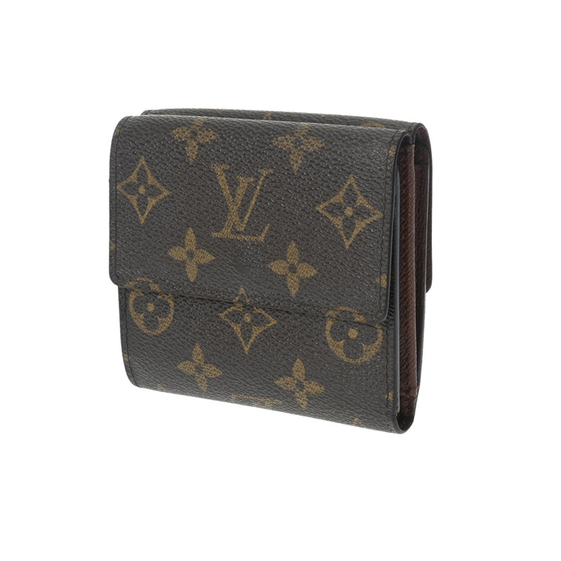 LOUIS VUITTON ルイヴィトン モノグラム ポルトモネビエ カルトクレディ ブラウン M61652 レディース モノグラムキャンバス 三つ折り財布 Bランク 中古 銀蔵