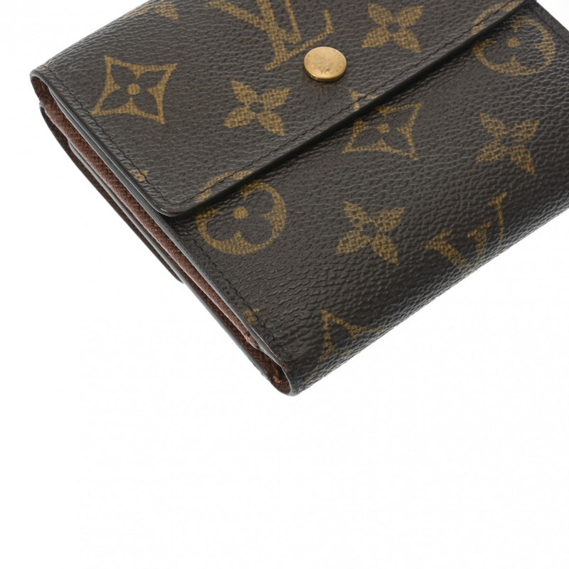 LOUIS VUITTON ルイヴィトン モノグラム ポルトモネビエ カルトクレディ ブラウン M61652 レディース モノグラムキャンバス 三つ折り財布 Bランク 中古 銀蔵