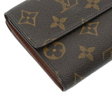 LOUIS VUITTON ルイヴィトン モノグラム ポルトモネビエ カルトクレディ ブラウン M61652 レディース モノグラムキャンバス 三つ折り財布 Bランク 中古 銀蔵