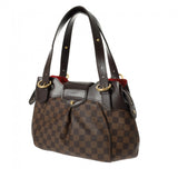 LOUIS VUITTON ルイヴィトン ダミエ システィナ PM ブラウン N41542 レディース ダミエキャンバス ハンドバッグ Aランク 中古 銀蔵