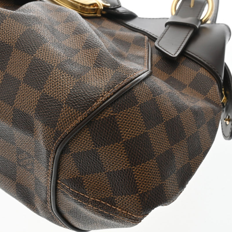 LOUIS VUITTON ルイヴィトン ダミエ システィナ PM ブラウン N41542 レディース ダミエキャンバス ハンドバッグ Aランク 中古 銀蔵