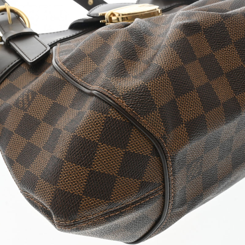 LOUIS VUITTON ルイヴィトン ダミエ システィナ PM ブラウン N41542 レディース ダミエキャンバス ハンドバッグ Aランク 中古 銀蔵