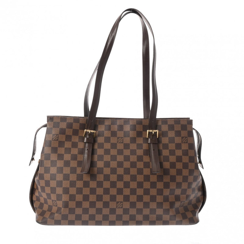 LOUIS VUITTON ルイヴィトン ダミエ チェルシー ブラウン N51119 レディース ダミエキャンバス トートバッグ Bランク 中古 銀蔵