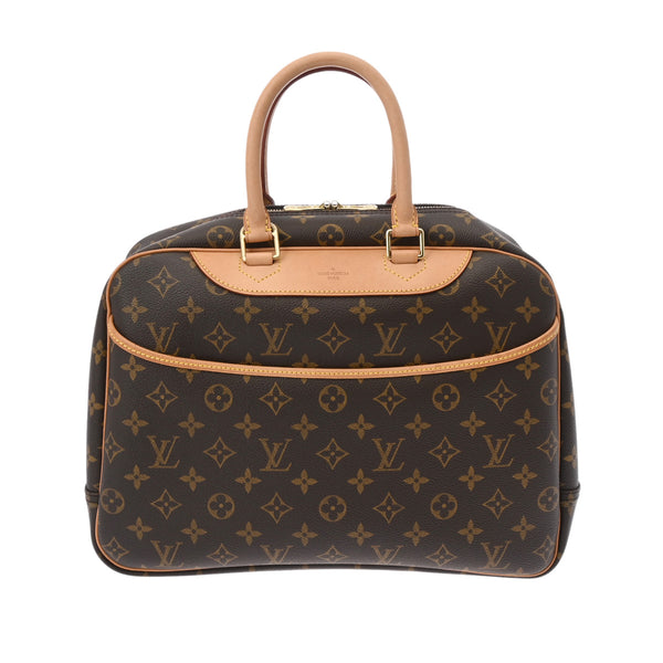 LOUIS VUITTON ルイヴィトン モノグラム ドーヴィル ブラウン M47270 レディース モノグラムキャンバス ハンドバッグ ABランク 中古 銀蔵