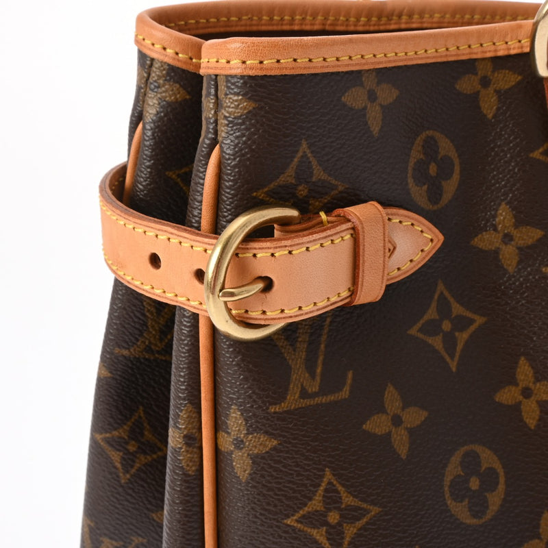 LOUIS VUITTON ルイヴィトン モノグラム バティニョール オリゾンタル ブラウン M51154 レディース モノグラムキャンバス トートバッグ Bランク 中古 銀蔵