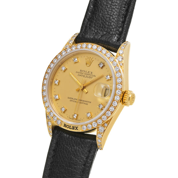 ROLEX ロレックス デイトジャスト ベゼル・ラグダイヤ 68158G ユニセックス 腕時計 自動巻き Aランク 中古 銀蔵