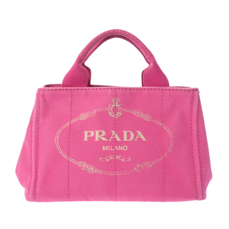 PRADA プラダ カナパ ミニトート 2WAY  ブルー 1BG439 レディース デニム ハンドバッグ Bランク 中古 銀蔵