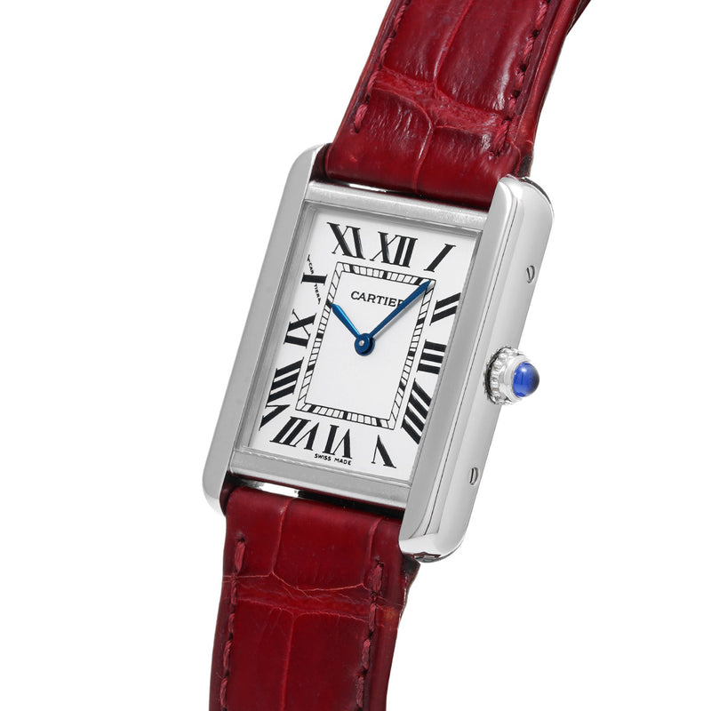 CARTIER カルティエ タンクソロ SM W1018255 レディース 腕時計 クォーツ Aランク 中古 銀蔵