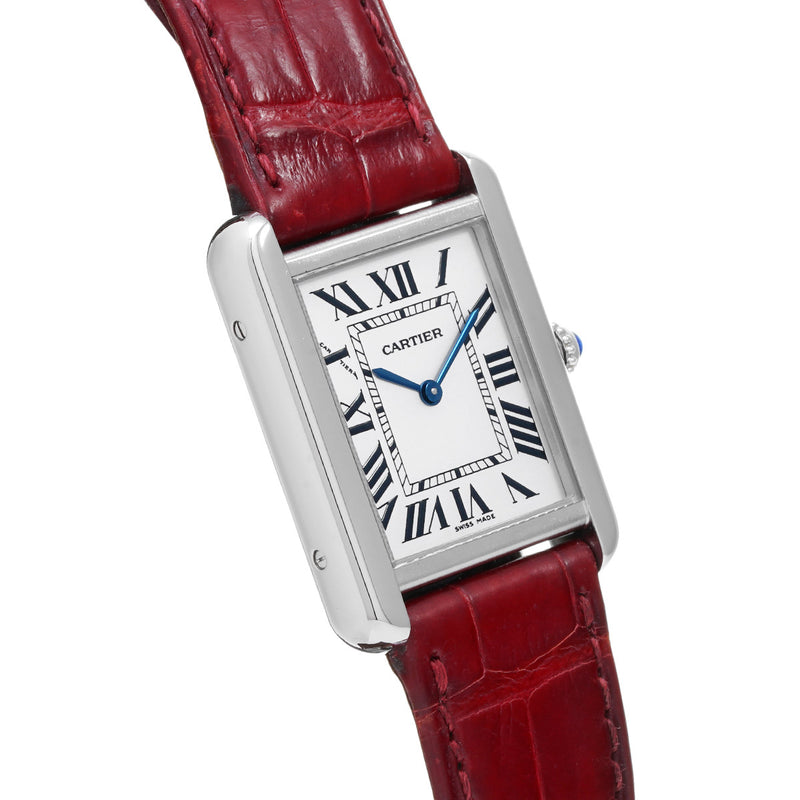 CARTIER カルティエ タンクソロ SM W1018255 レディース 腕時計 クォーツ Aランク 中古 銀蔵