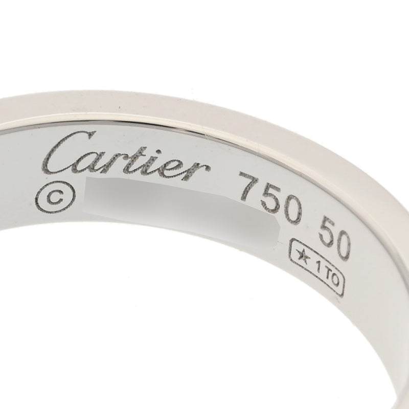 CARTIER カルティエ ミニラブリング #50 10号 レディース K18ホワイトゴールド リング・指輪 Aランク 中古 銀蔵