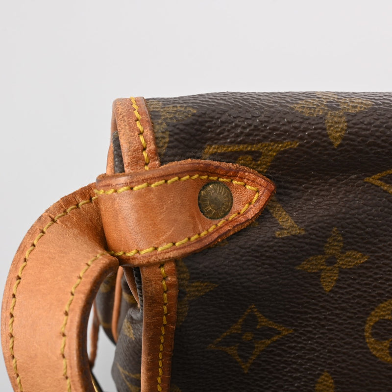 LOUIS VUITTON ルイヴィトン モノグラム ソミュール 30 ブラウン M42256 レディース モノグラムキャンバス ショルダーバッグ Bランク 中古 銀蔵