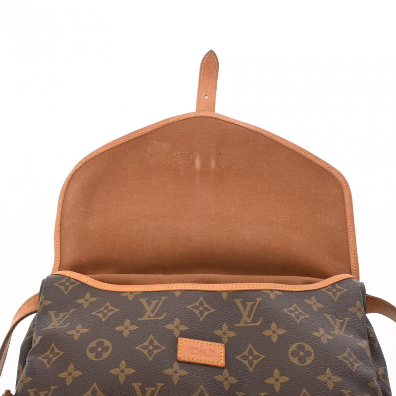 LOUIS VUITTON ルイヴィトン モノグラム ソミュール 30 ブラウン M42256 レディース モノグラムキャンバス ショルダーバッグ Bランク 中古 銀蔵