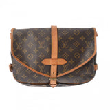 LOUIS VUITTON ルイヴィトン モノグラム ソミュール 30 ブラウン M42256 レディース モノグラムキャンバス ショルダーバッグ Bランク 中古 銀蔵