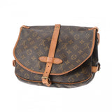 LOUIS VUITTON ルイヴィトン モノグラム ソミュール 30 ブラウン M42256 レディース モノグラムキャンバス ショルダーバッグ Bランク 中古 銀蔵